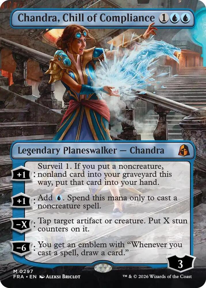 Chandra, Chill of Compliance (Borderless) card image