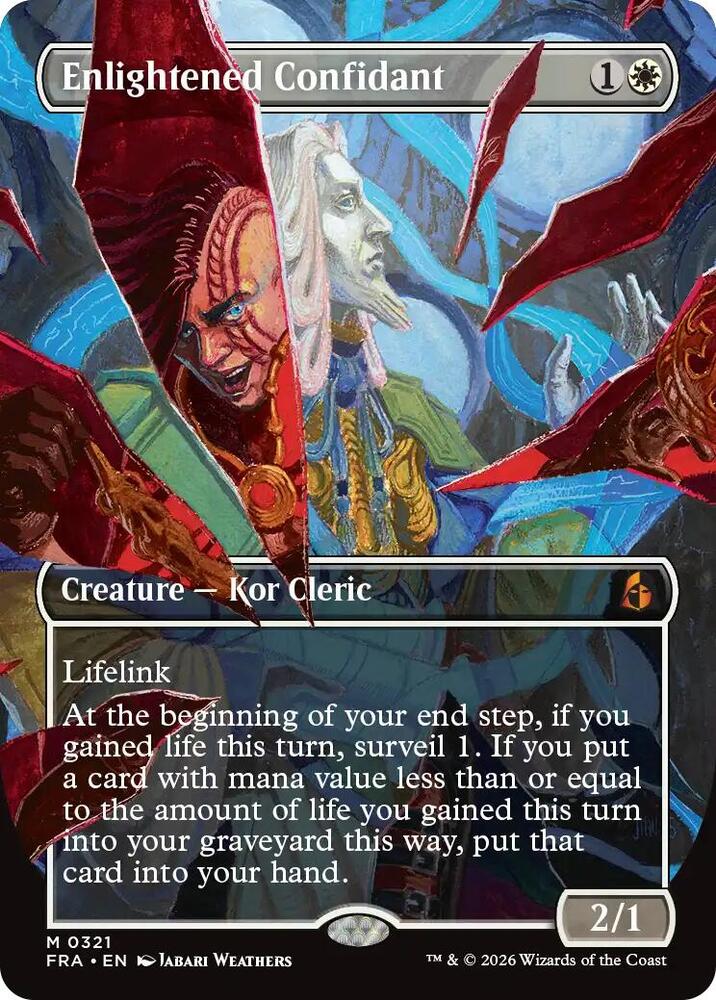 Enlightened Confidant (Borderless) (0321) card image