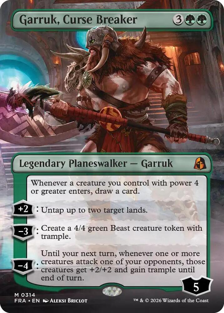 Garruk, Curse Breaker (Borderless) card image