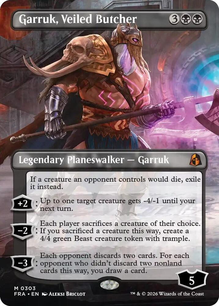 Garruk, Veiled Butcher (Borderless) card image