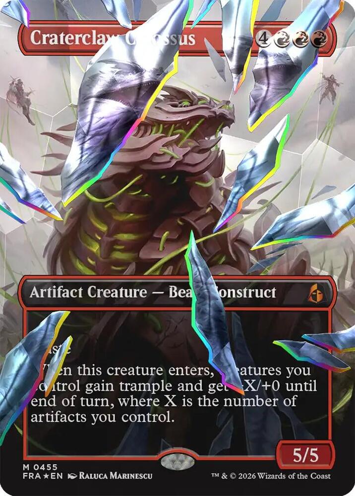 Craterclaw Colossus (Borderless) (Facet Foil) (0455) card image
