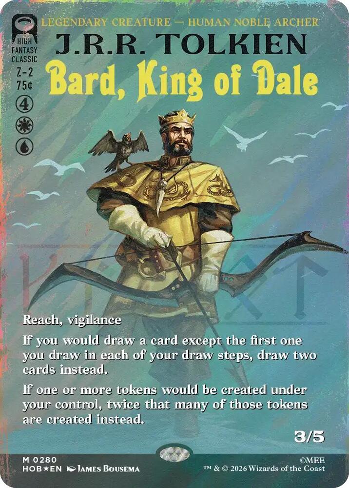 Bard, King of Dale (Borderless) (Surge Foil) card image