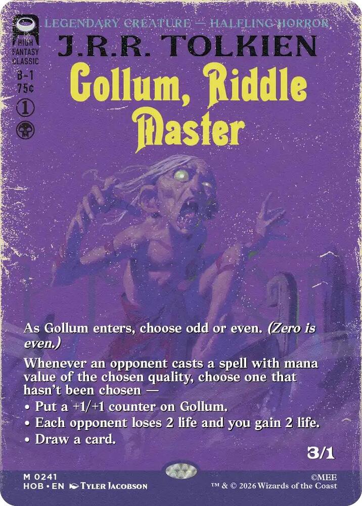 Gollum, Riddle Master (Borderless) card image