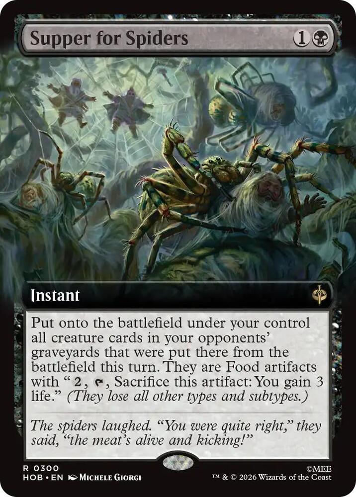 Supper for Spiders (Extended Art) card image