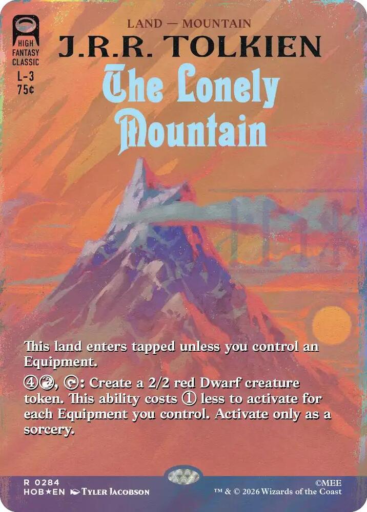 The Lonely Mountain (Borderless) (Surge Foil) card image