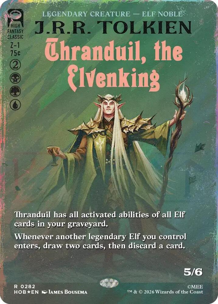 Thranduil, the Elvenking (Borderless) (Surge Foil) card image