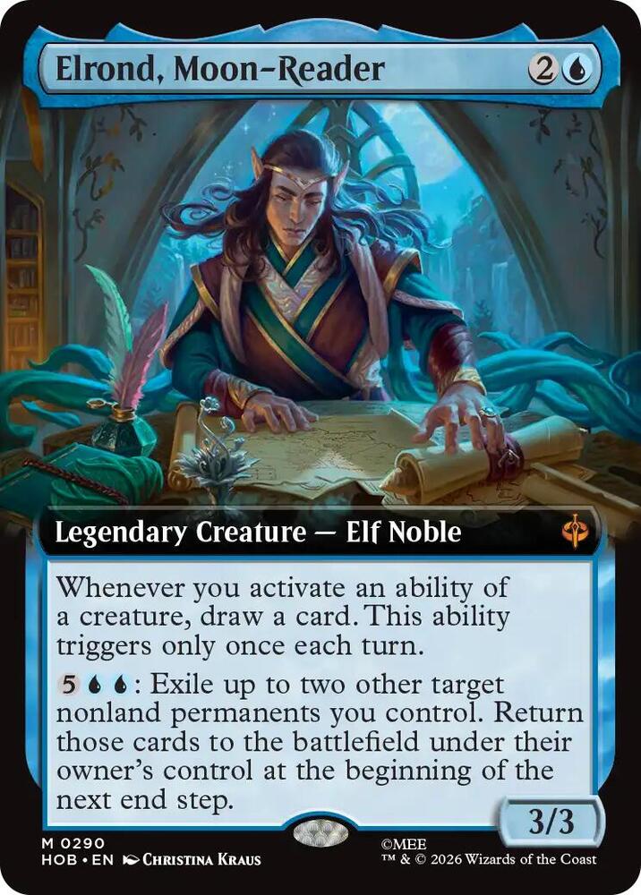 Elrond, Moon-Reader (Extended Art) card image