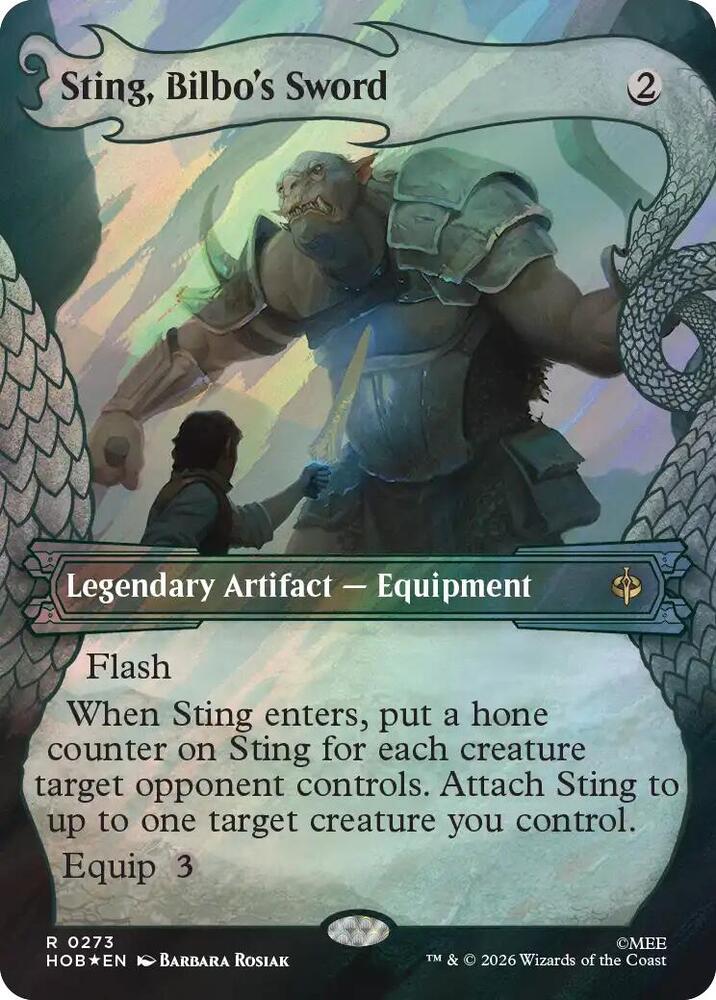 Sting, Bilbo's Sword (Showcase) (Surge Foil) card image