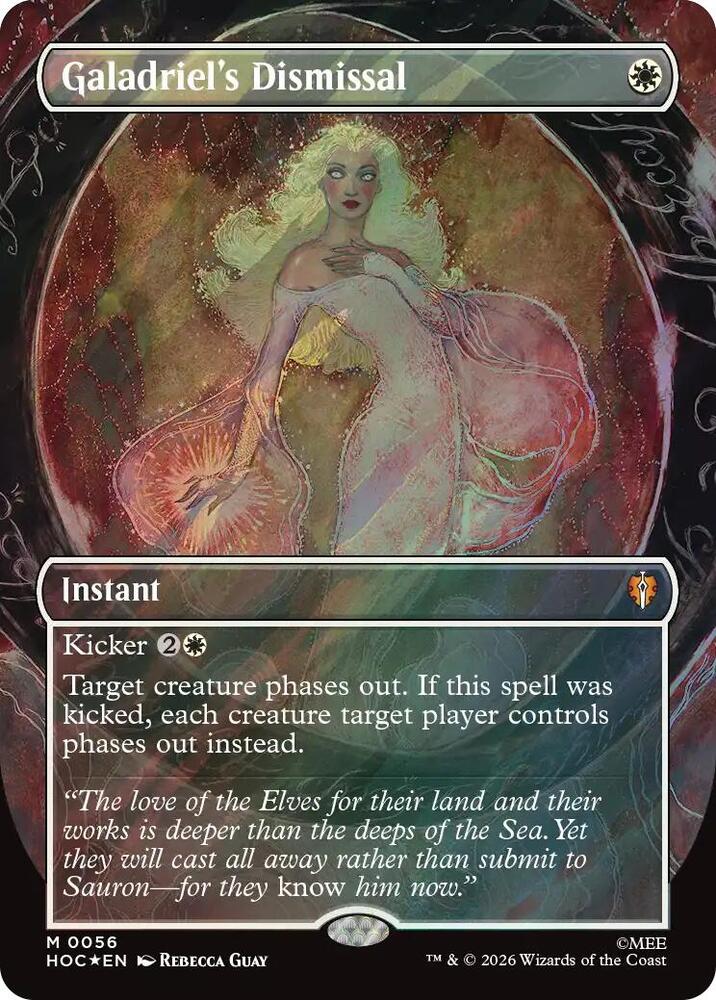 Galadriel's Dismissal (Borderless) (Surge Foil) card image