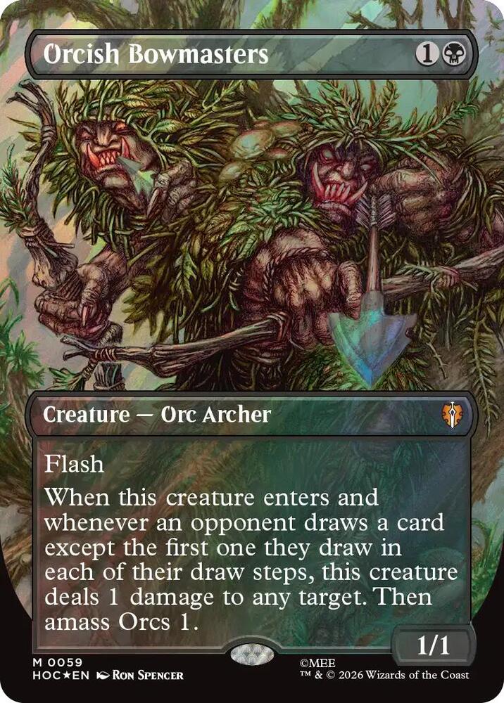 Orcish Bowmasters (Borderless) (Surge Foil) card image