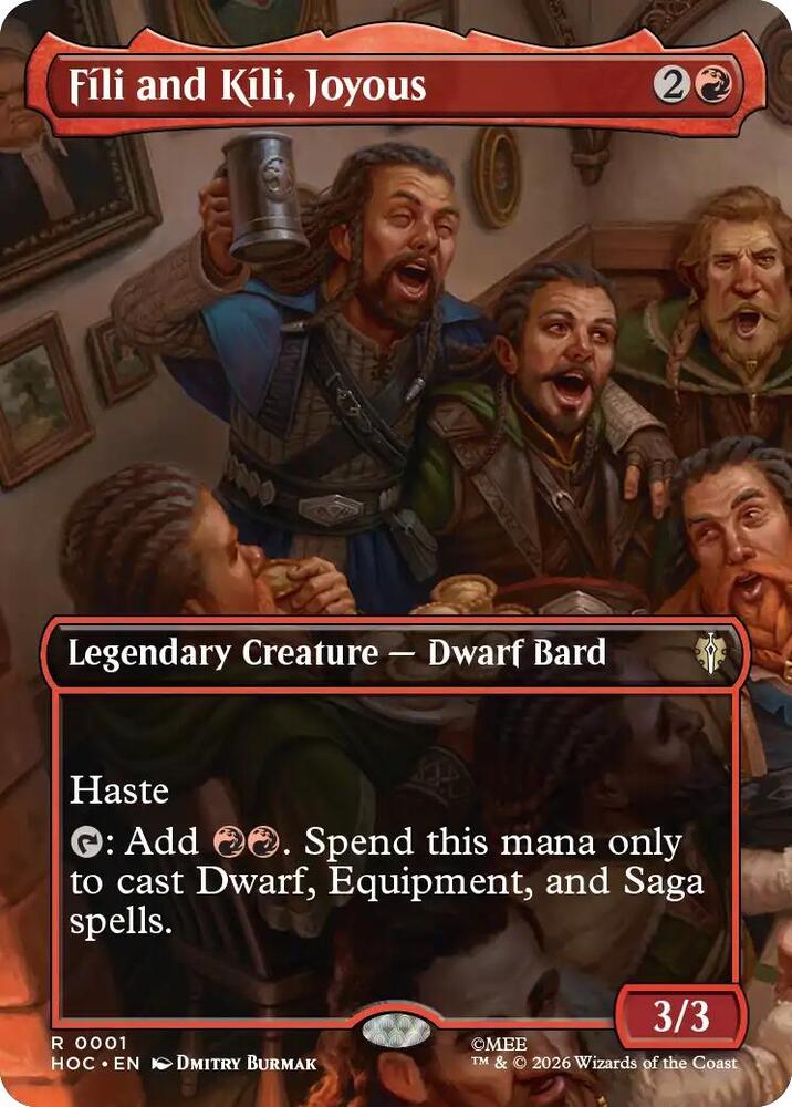 Fili and Kili, Joyous (Borderless) card image