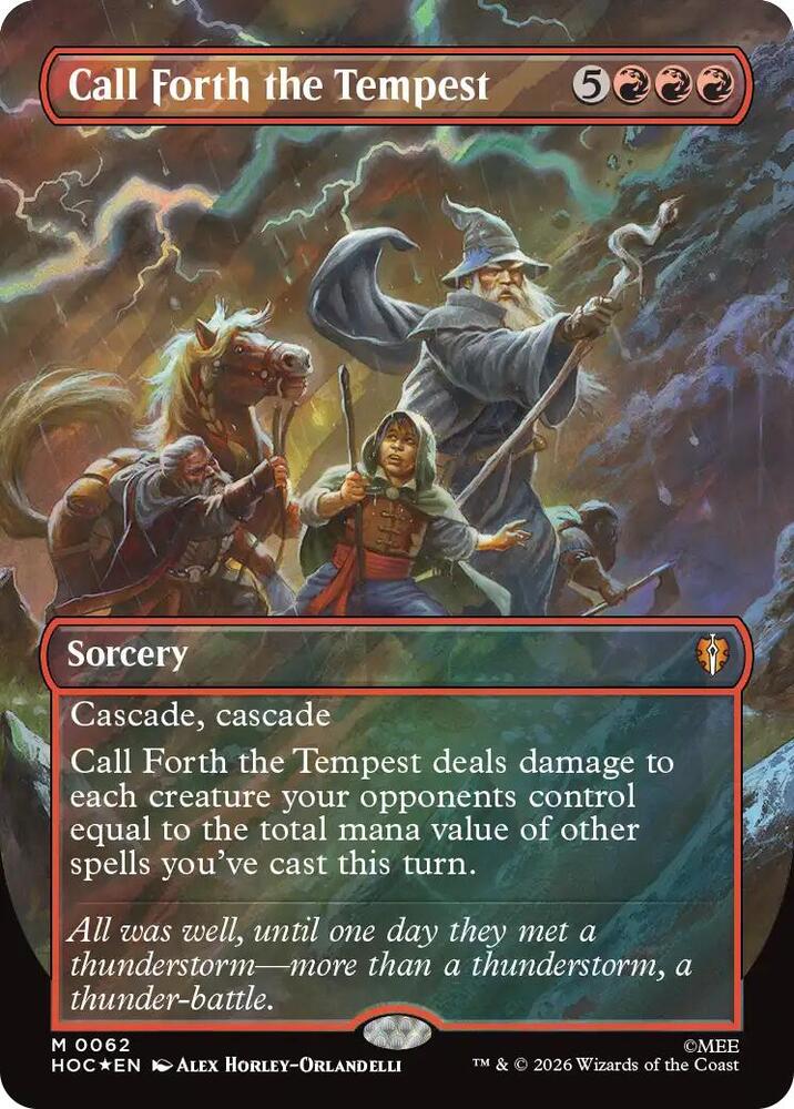 Call Forth the Tempest (Borderless) (Surge Foil) card image