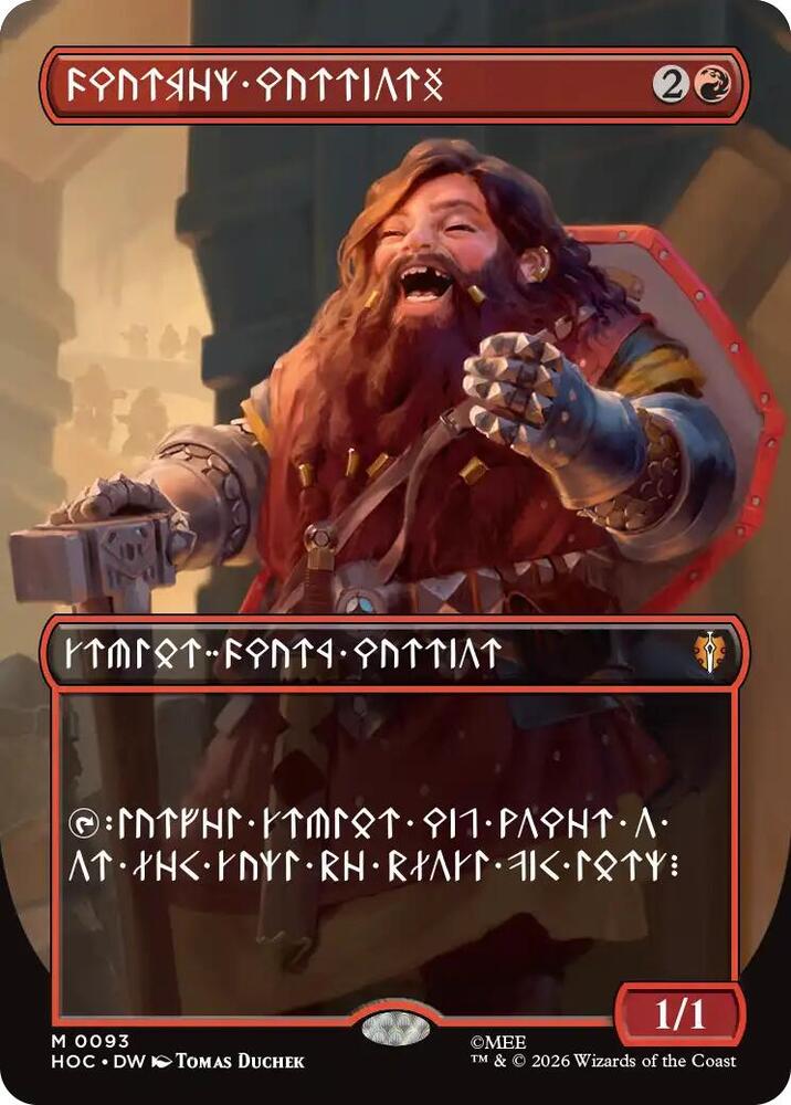 Dwarven Warriors (Borderless) (Dwarvish) card image