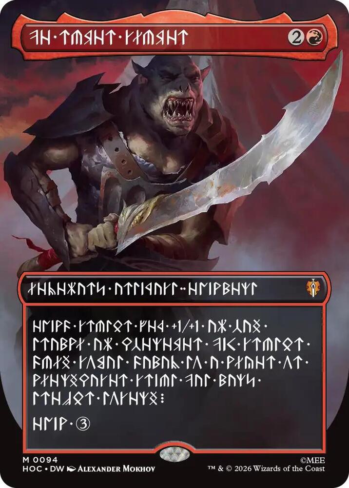 The Reaver Cleaver (Borderless) (Dwarvish) card image