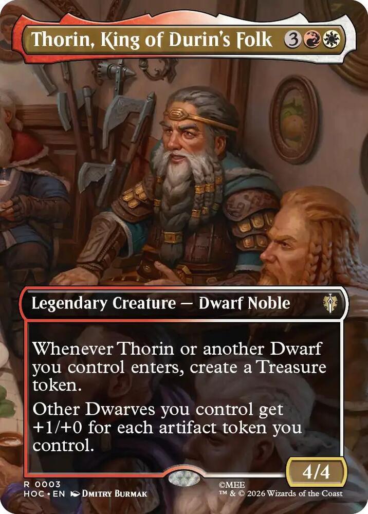 Thorin, King of Durin's Folk (Borderless) card image