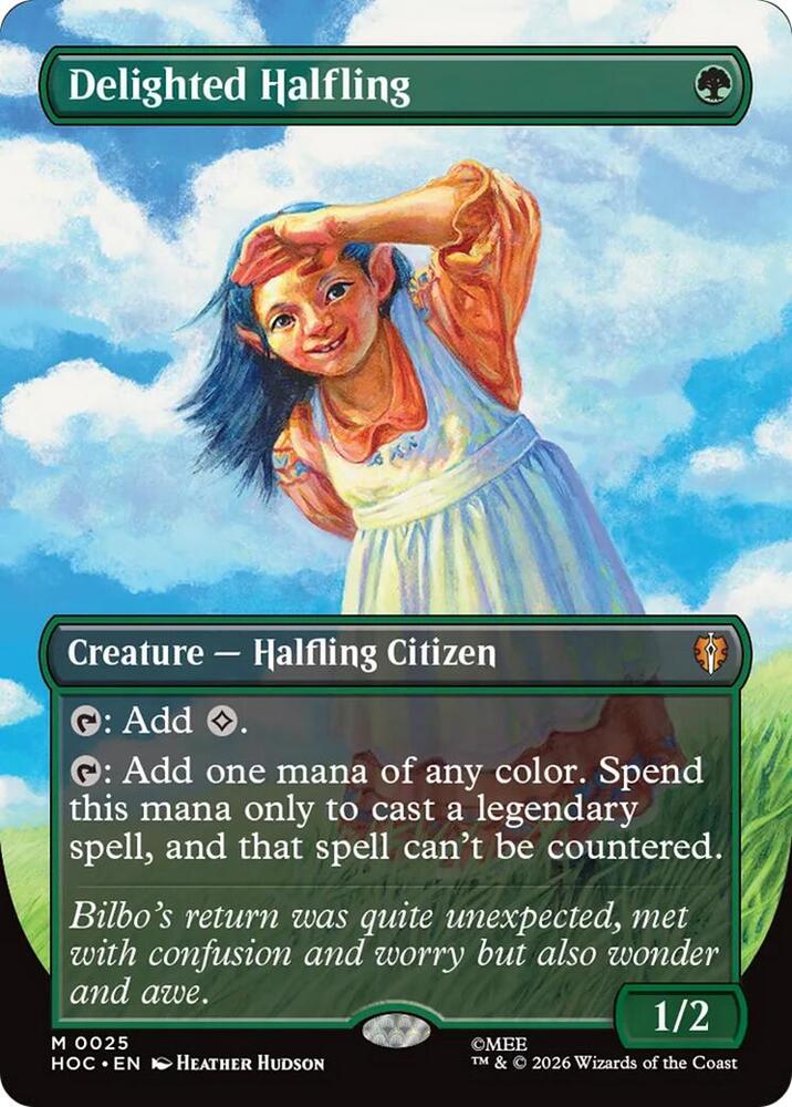 Delighted Halfling (Borderless) card image
