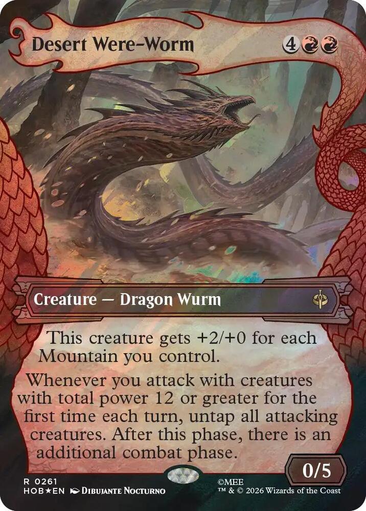 Desert Were-Worm (Showcase) (Surge Foil) card image