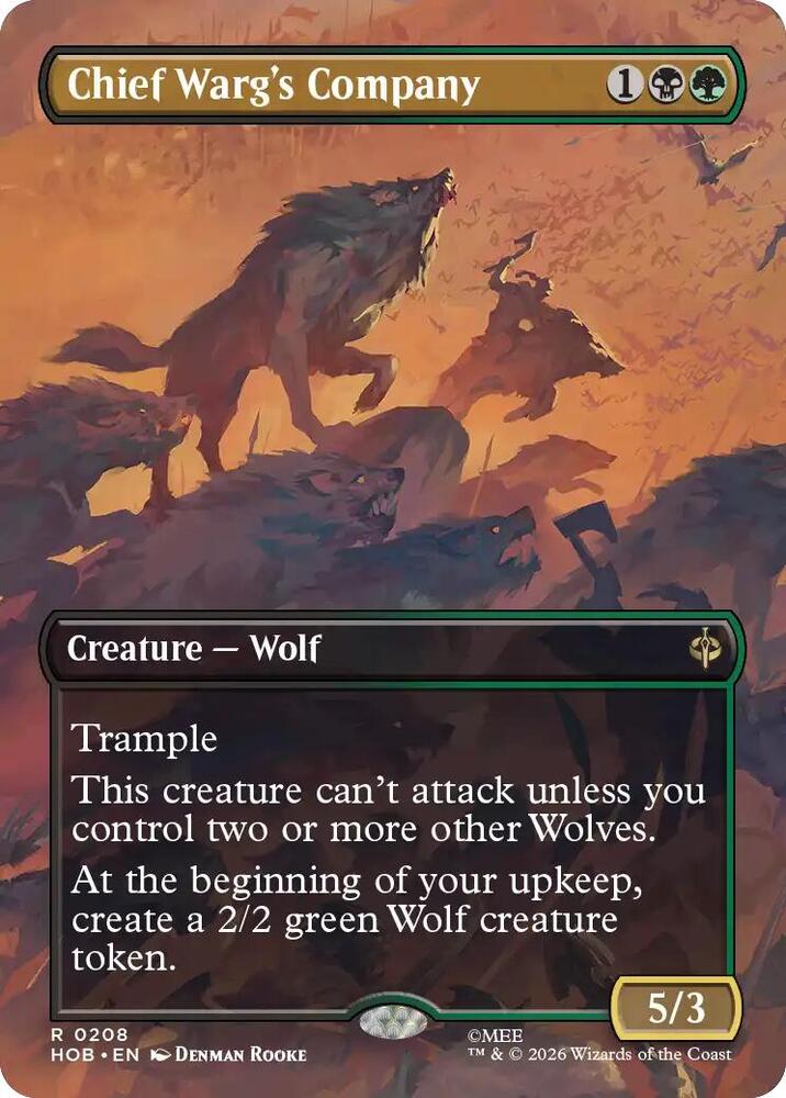 Chief Warg's Company (Borderless) card image