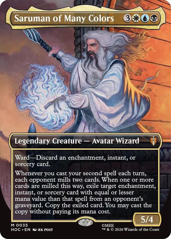 Saruman of Many Colors (Borderless) card image