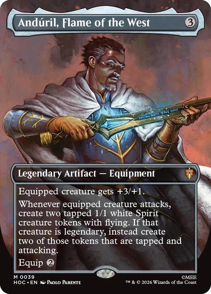 Anduril, Flame of the West (Borderless) card image