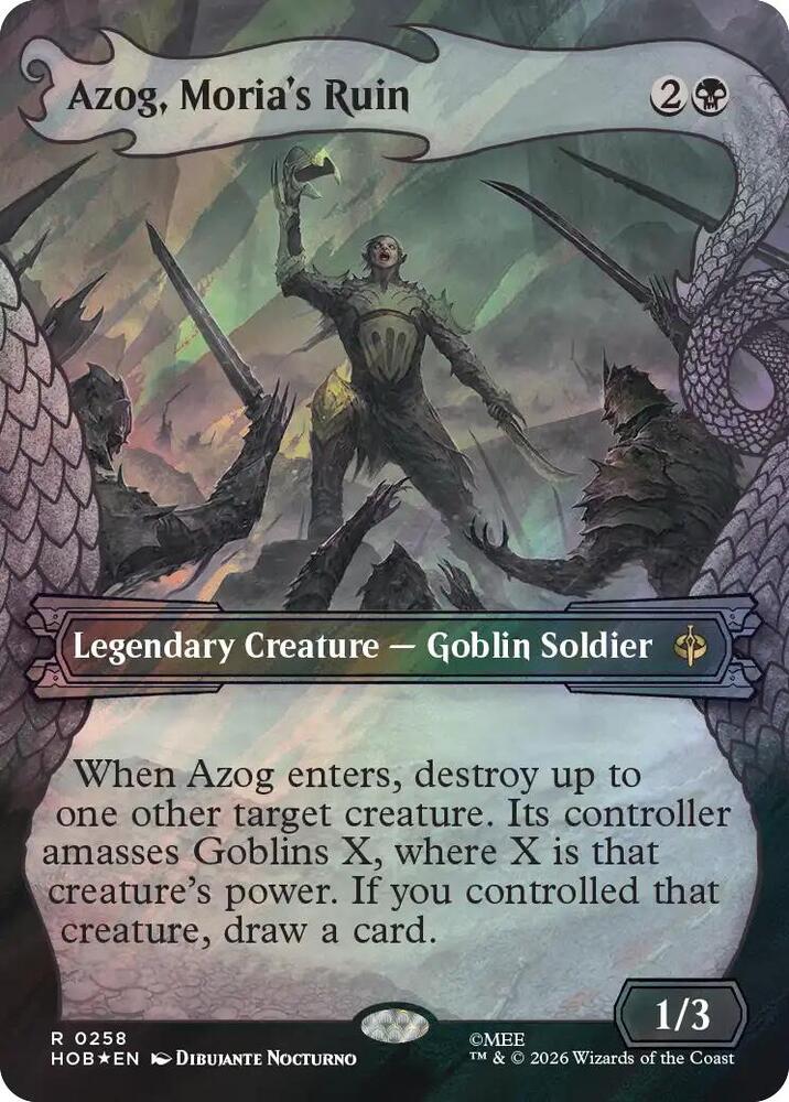 Azog, Moria's Ruin (Showcase) (Surge Foil) card image