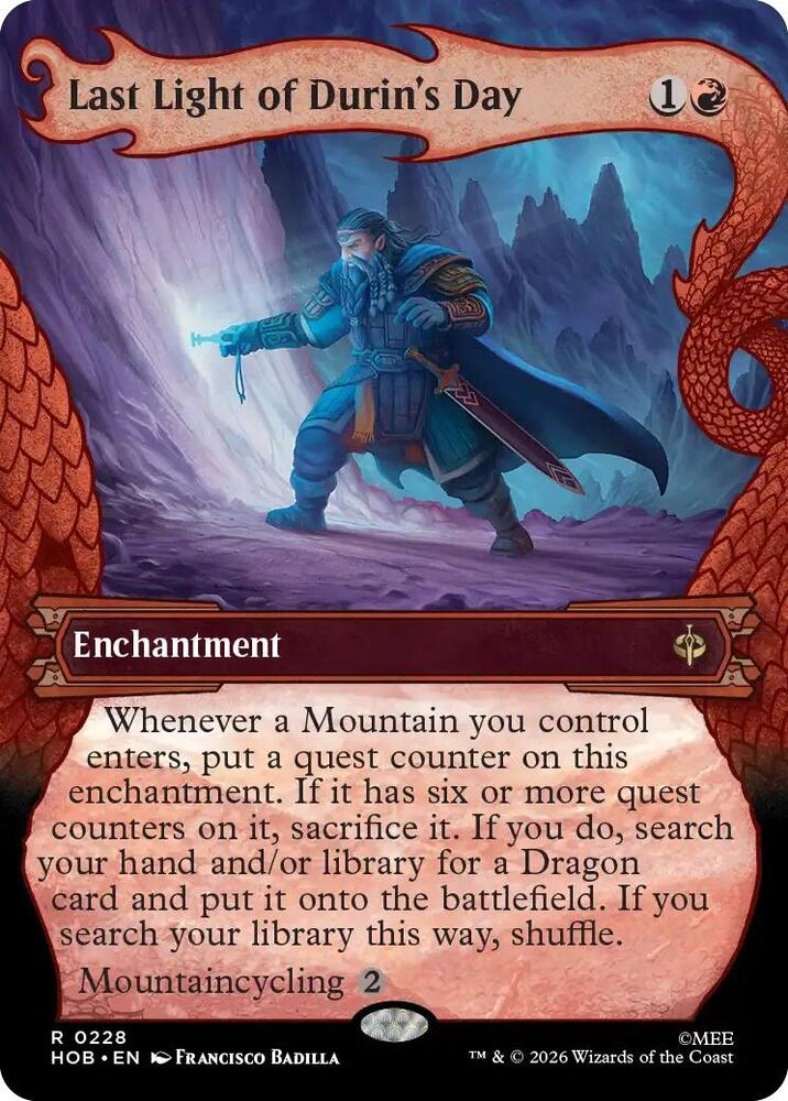 Last Light of Durin's Day (Showcase) card image