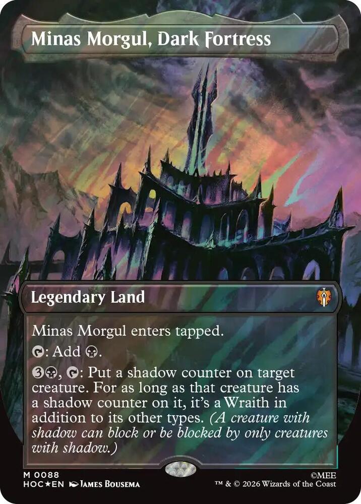 Minas Morgul, Dark Fortress (Borderless) (Surge Foil) card image