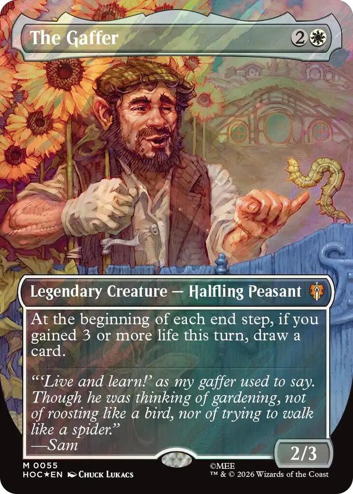 The Gaffer (Borderless) (Surge Foil) card image