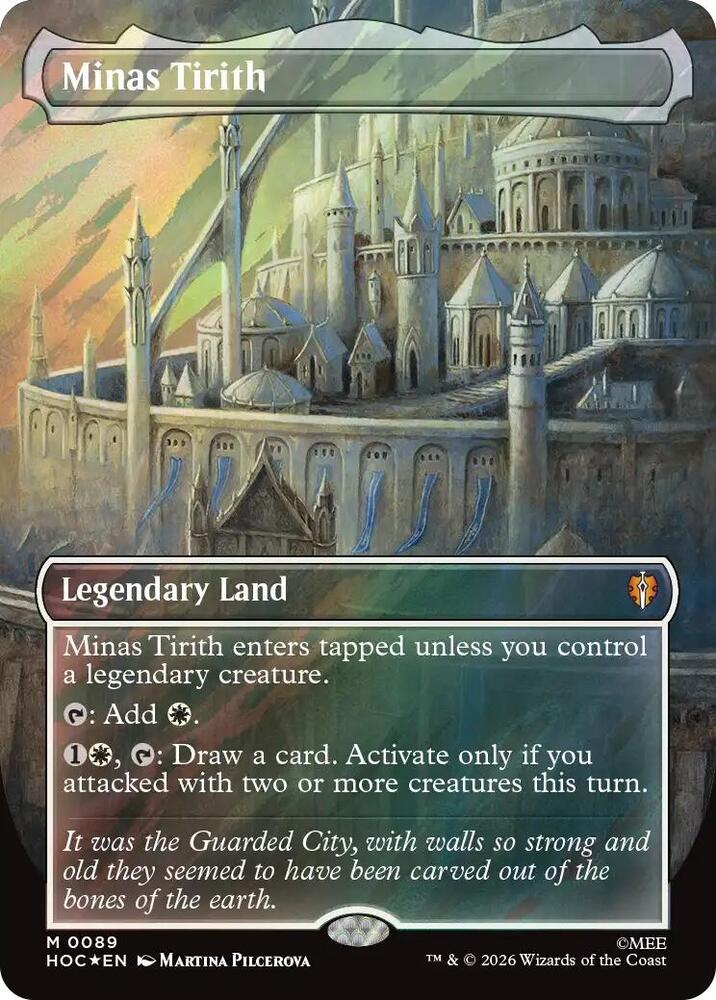 Minas Tirith (Borderless) (Surge Foil) card image