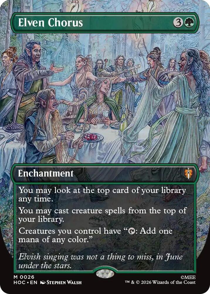 Elven Chorus (Borderless) card image