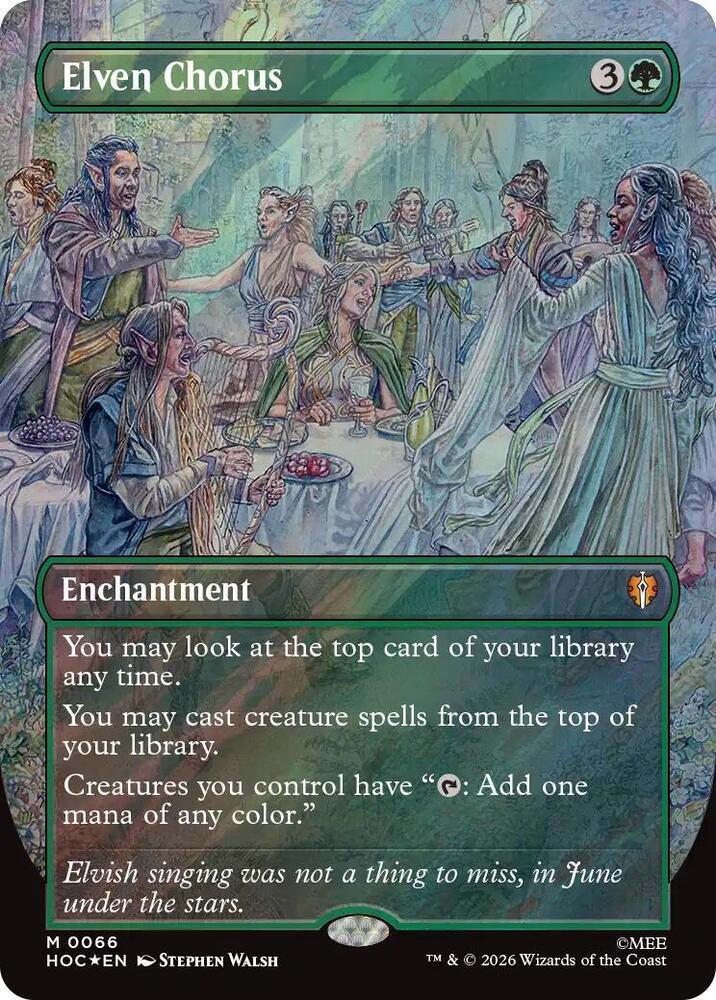 Elven Chorus (Borderless) (Surge Foil) card image
