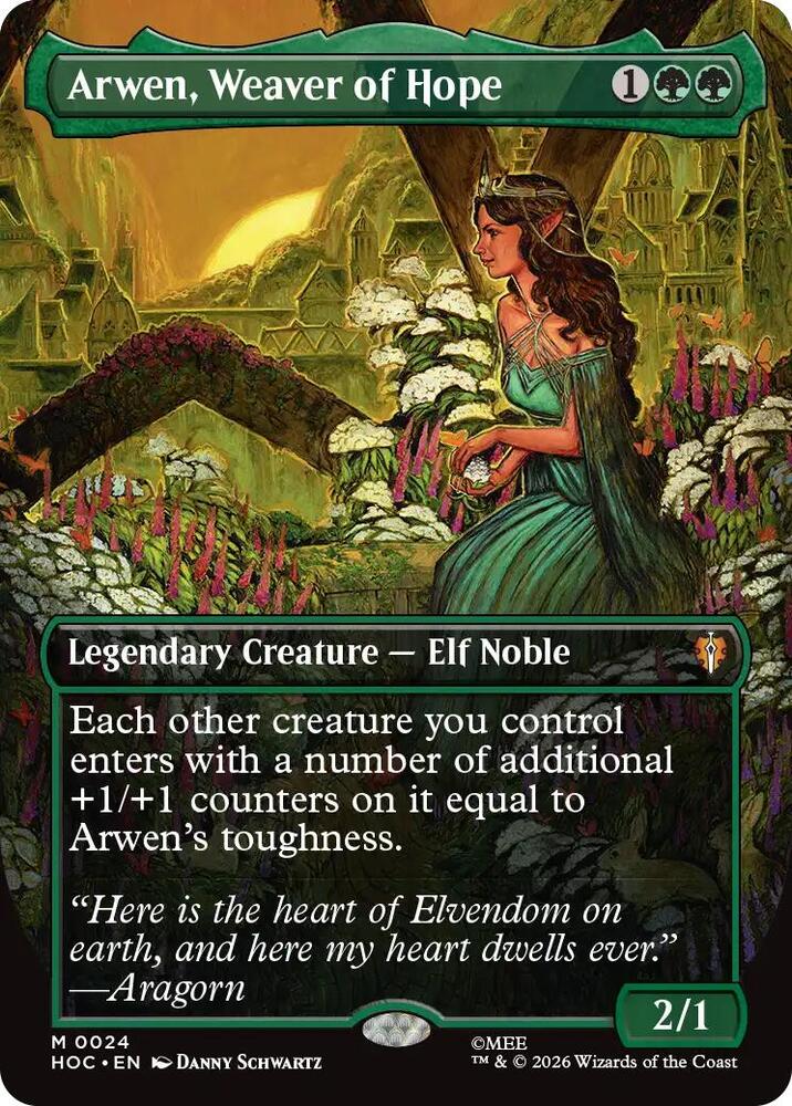 Arwen, Weaver of Hope (Borderless) card image