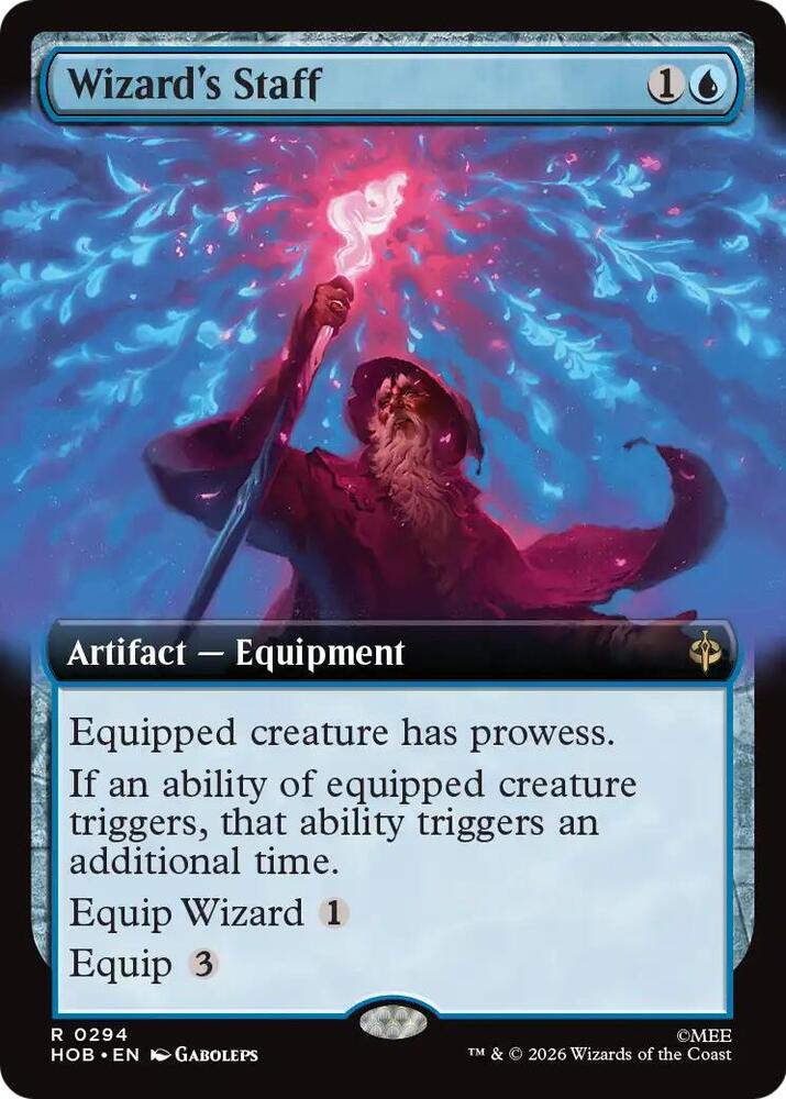 Wizard's Staff (Extended Art) card image