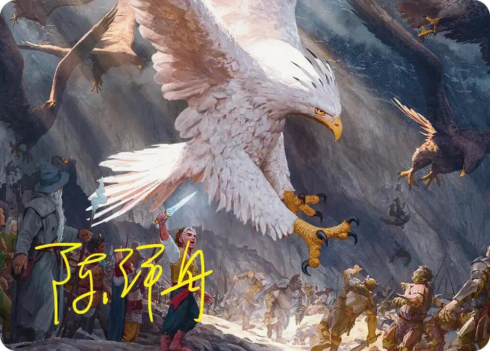 The Eagles Are Coming! Art Card (Gold-Stamped Signature) card image