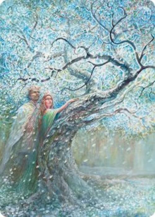 Flowering of the White Tree Art Card card image