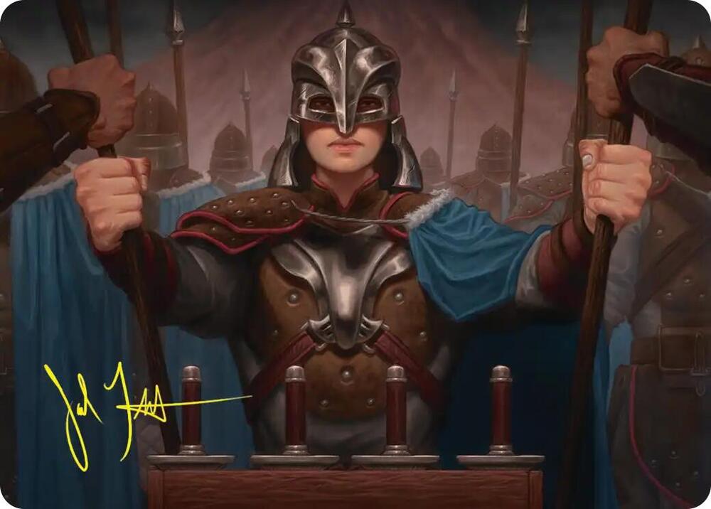 Bard's Attendant Art Card (Gold-Stamped Signature) card image