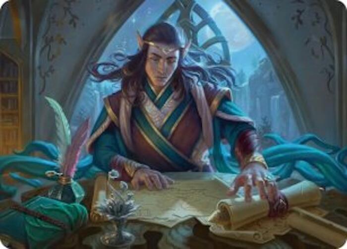 Elrond, Moon-Reader Art Card card image