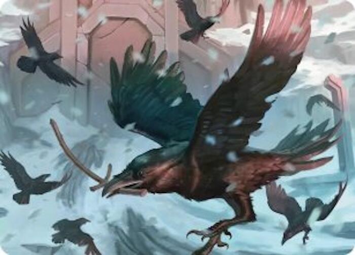 Ravenhill Flock Art Card card image
