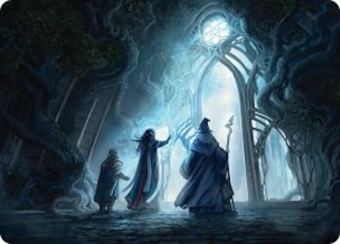 Uncover the Moon-Letters Art Card card image