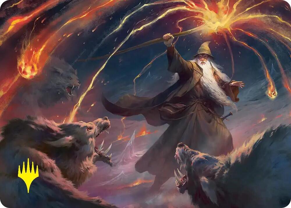 Gandalf, Shadow's Foe Art Card (Gold-Stamped) card image