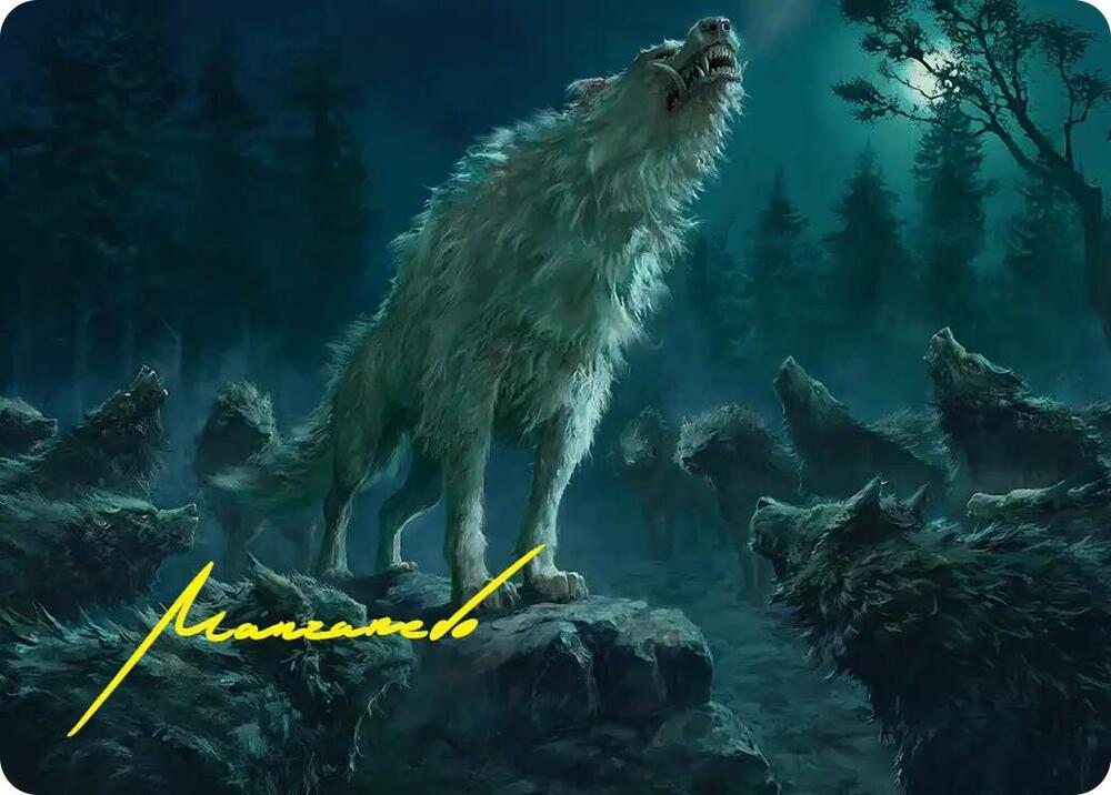 Reverent Howl Art Card (Gold-Stamped Signature) card image