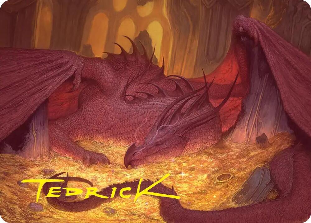 Smaug the Magnificent Art Card (Gold-Stamped Signature) card image