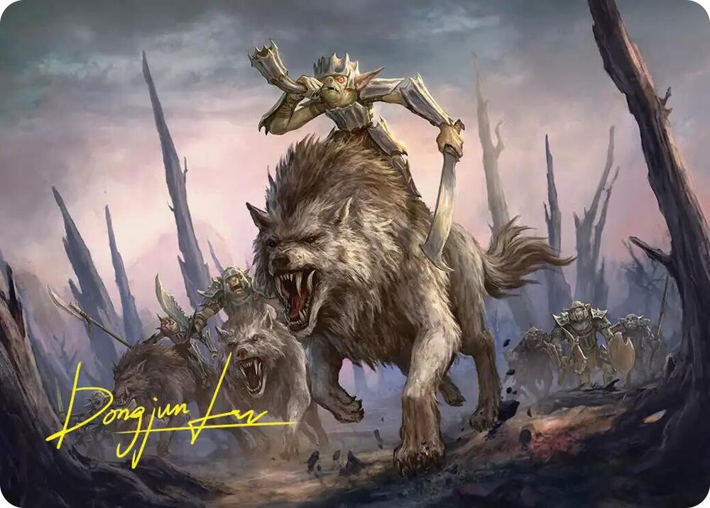 Signal the Onslaught Art Card (Gold-Stamped Signature) card image