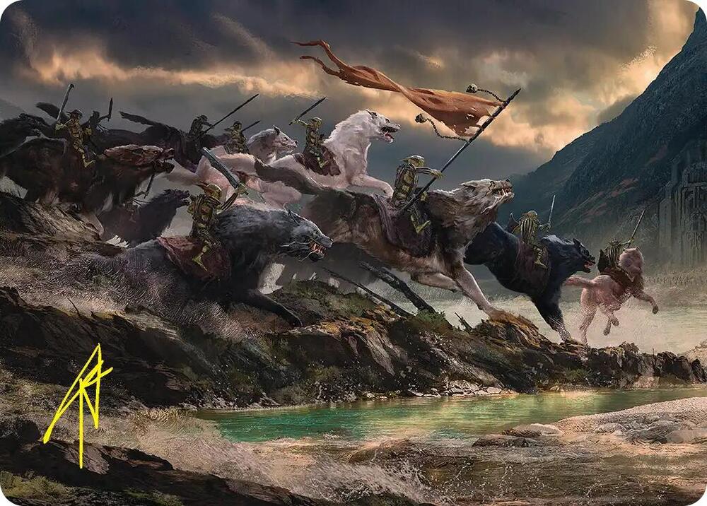 Tide of Fury and Disorder Art Card (Gold-Stamped Signature) card image