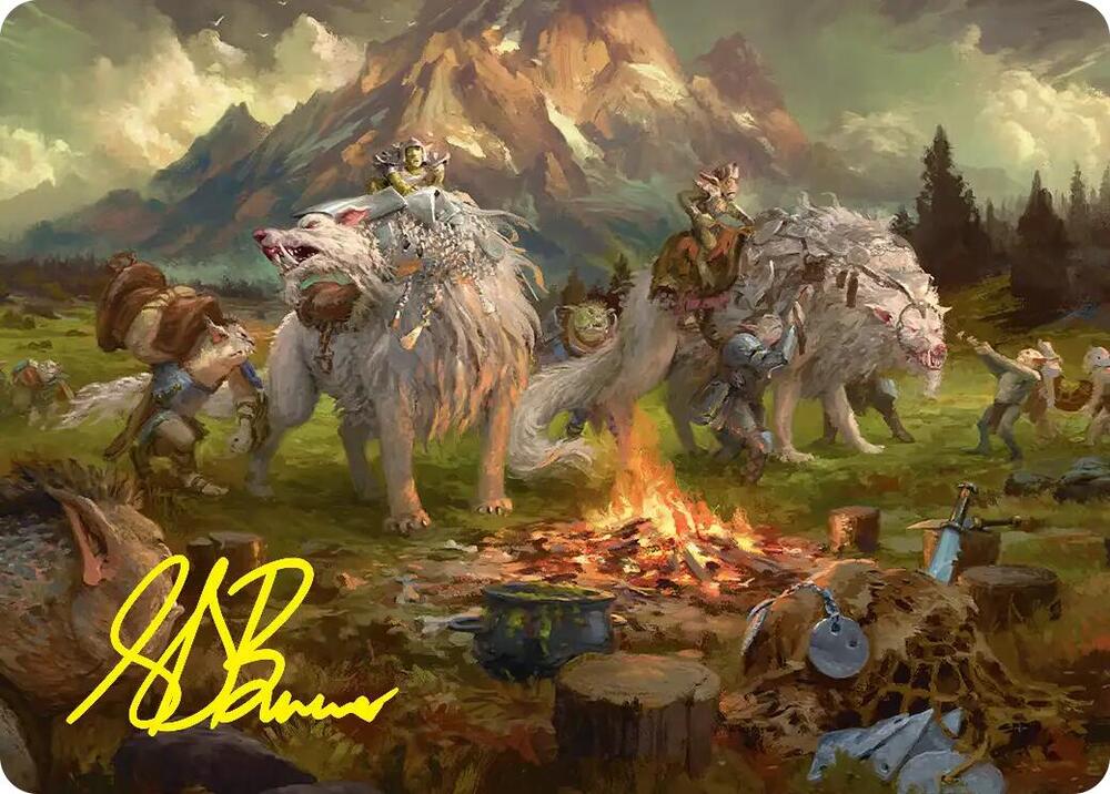 Mount Gundabad Mobilizes Art Card (Gold-Stamped Signature) card image