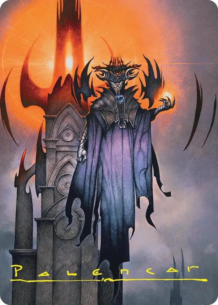 Sauron, the Lidless Eye Art Card (Gold-Stamped Signature) card image