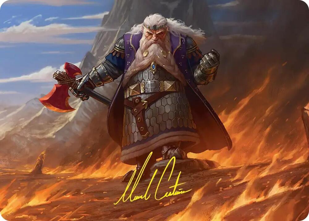 Dáin of the Ancient Halls Art Card (Gold-Stamped Signature) card image