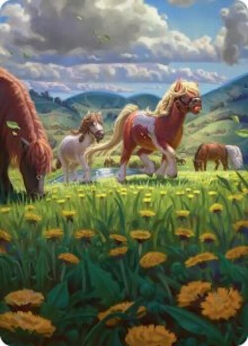 Troop of Ponies Art Card card image