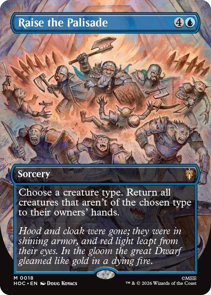 Raise the Palisade (Borderless) card image