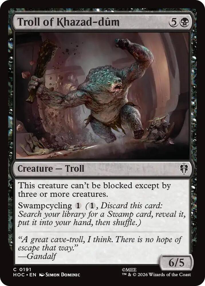 Troll of Khazad-dum card image